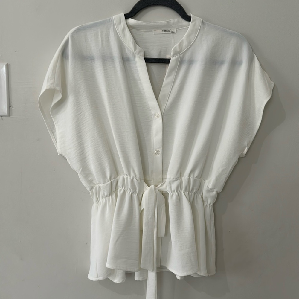 Timing Women’s Peplum Blouse Size Small